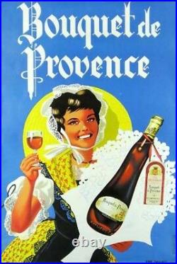 Bouquet De Provence Vin Affiche Originale