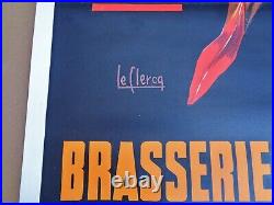 Brasserie bières de garde, affiche Publicité Originale 1930, 120 cm x 80 cm