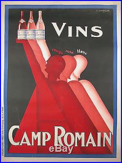 CAMP ROMAIN L. Gadoud Affiche originale