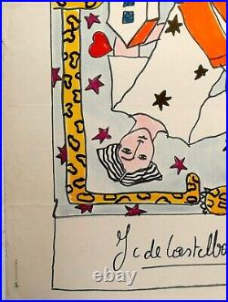 CASTELBAJAC Jean-Charles de. Affiche originale 1985. Litho