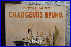 CHARGEURS REUNIS / INDOCHINE Affiche originale par Roger CHAPELET 1952