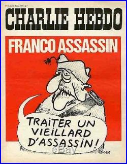 CHARLIE HEBDO N°3 du 7/12/1970 REISER FRANCO ASSASSIN