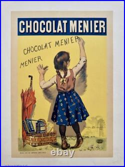 CHOCOLAT MENIER 1896 Planche Lithographiée No 47 des Maîtres de l'Affiche