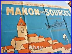 CINEMA EO AFFICHE DUBOUT MANON DES SOURCES 120x160 PAGNOL ORIGINAL POSTER 1953