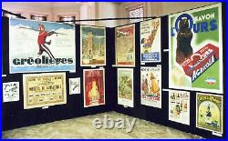 COLLECTION de 3000 affiches publicitaires originales françaises de 1890 à1980