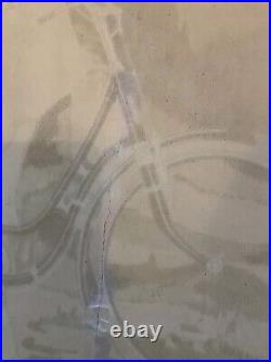 CYCLES GUYOT Affiche Ancienne 80x120 Marque Suisse Vélo