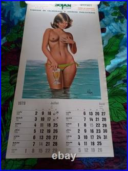 Calendrier Aslan Pin Up 1979