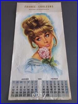Calendrier PIN UP 1972 Illustré Par Giulio BERTOLETTI Calendrier Jean Lavigne
