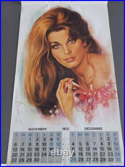 Calendrier PIN UP 1972 Illustré Par Giulio BERTOLETTI Calendrier Jean Lavigne