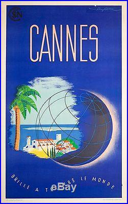 Cannes poster by Silvestri in excellent condition c1930