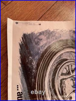 Caran d'Ache/Affiche publicitaire/Moto Yamaha/Sonauto/350 CC/Affiche moto