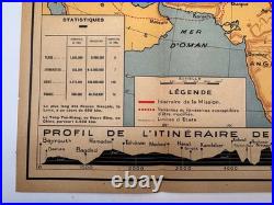 Carte Magnifique Croisière Jaune Citroën 1931 Asie Dossier Complet Super État