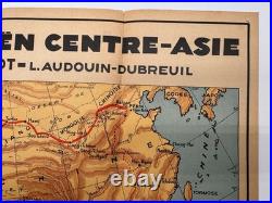 Carte Magnifique Croisière Jaune Citroën 1931 Asie Dossier Complet Super État