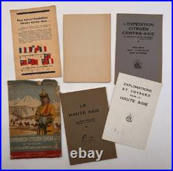 Carte Magnifique Croisière Jaune Citroën 1931 Asie Dossier Complet Super État