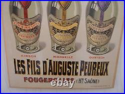 Carton Ancien Distillerie Peureux Non Reproduction (aa 1)