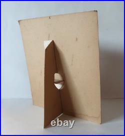 Carton Pub Huile Solaire Umbria Gagnez la Renault Dauphine 1956 Pin up