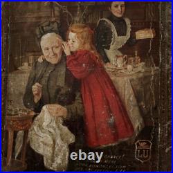 Carton publicitaire LU Jean Sanna 1900 Quelle Chance! A5273