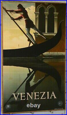 Cassandre Affiche Ancienne Venezia Vintage Poster 1951