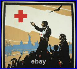 Charles Waldo LOVE (1881-1967) c1916 Come Across Red Cross WW1 USA New York