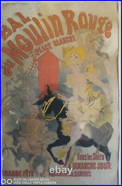 Chéret affiche originale bal au moulin rouge 1889 les maitres de l'affiches