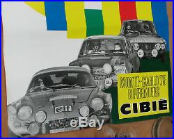 Cibie Monte Carlo. 1973. 1 X Affiche. Format 56 X 78 Cm. Bel Etat