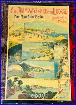 Cie des Tramways de Nice et du Littoral Nice Monte-Carlo Menton. Départs t