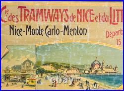 Cie des Tramways de Nice et du Littoral Nice Monte-Carlo Menton. Départs t