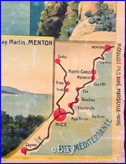 Cie des Tramways de Nice et du Littoral Nice Monte-Carlo Menton. Départs t