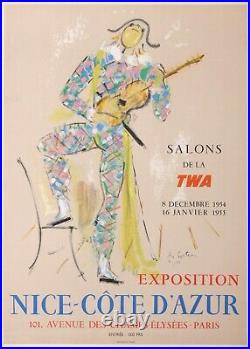 Cocteau Jean Salons Twa Exposition Nice Cote D Azur 70x50cm Affiche Entoilée