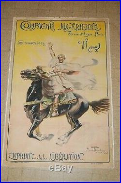 Compagnie Algerienne affiche ancienne Maurice ROMBERG 1918