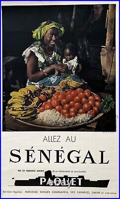Compagnie Paquet Affiche Allez Au Sénégal
