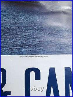 Cunard line USA Canada Affiche ancienne/original travel poster 1990