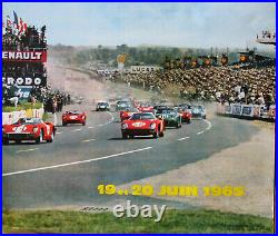 D542 24 Heures Du Mans 1 Affiche 1965 Format 60 X 40 CM Mauvais Etat