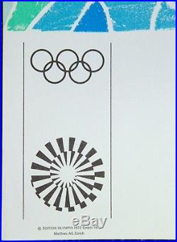 DAVID HOCKNEY, peu courante affiche Olympische Spiele München 1972