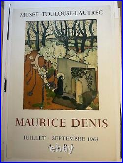 DENIS Maurice affiche 1963 Musée TOULOUSE-LAUTREC MOURLOT TBE
