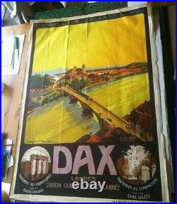 Dax Affiche Ancienne Dax Roger Soubie Chemins De Fer d'Orléans Et Du Midi