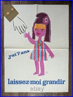 De Gaulle affiche électorale originale 1965 politique 60s politics poster P95