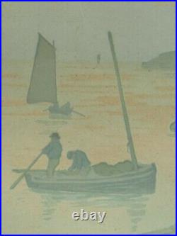 De Henri Rivière Lithographie originale 1902 le Crépuscule par Eugène Verneau