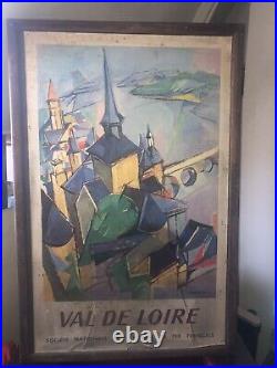 Despierre affiche SNCF 1963 Val de Loire. Etat moyen (100x62)