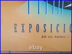 EXPOSICION UNIVERSAL SEVILLA 1992 AFFICHE ANCIENNE Original Vintage poster