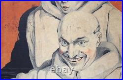 Edouard COURCHINOUX (1891-1968) Affiche publicitaire Bonbons Père Antonio 95x65