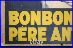 Edouard COURCHINOUX (1891-1968) Affiche publicitaire Bonbons Père Antonio 95x65