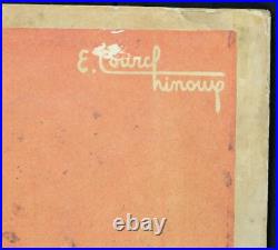 Edouard COURCHINOUX (1891-1968) Affiche publicitaire Bonbons Père Antonio 95x65