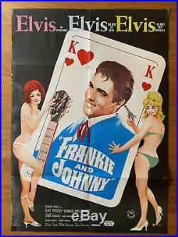 Elvis Presley movie poster original german Frankie and Johnny