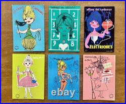 Ensemble de 6 cartes postales illustrées par Lefor Openo années 50-60