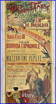 Exceptionnelle Corrida à Bordeaux 1899 / D. Péréa / Toréador Mazzantini Pepete