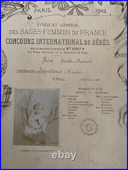 Exposition Internationale des Arts et Metiers Feminins Paris 1902 Diplôme