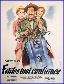 FAITES MOI CONFIANCE Affiche originale entoilée (Gilles GRANGIER / Zappy MAX)