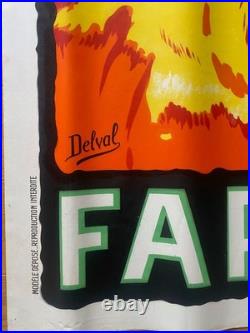 Fap Anis Original Vintage Liquor Poster c1920 by Maurice Delval
