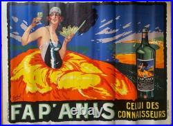 Fap Anis Original Vintage Liquor Poster c1920 by Maurice Delval